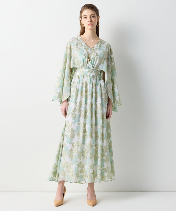 Ipekyol Floral Pattern Jacquard Dress Green