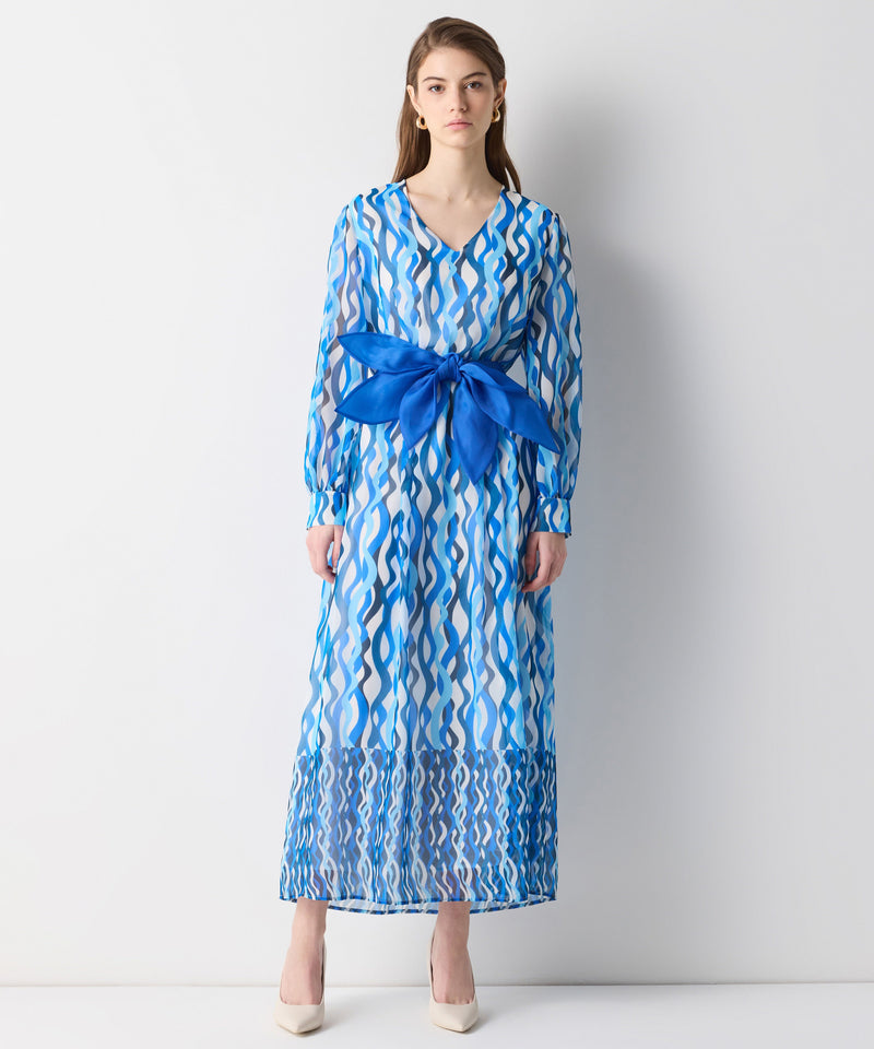 Ipekyol Patterned Dress Blue