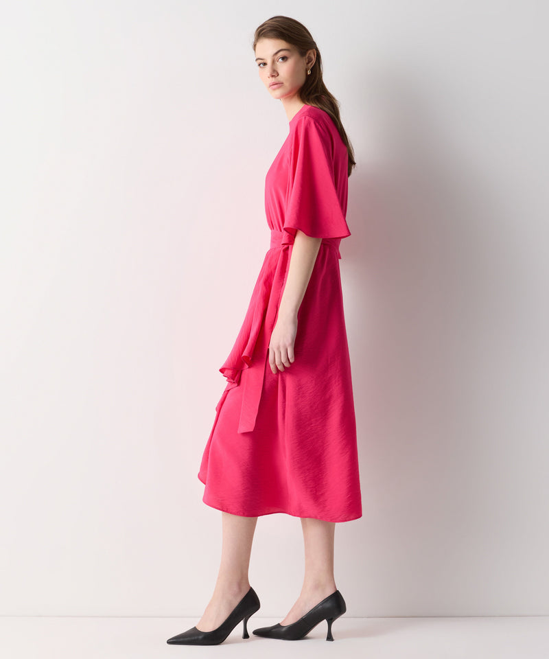 Ipekyol Asymmetric Flounce Dress Pink