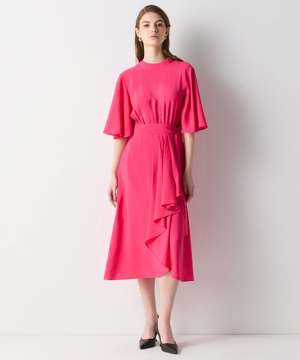 Ipekyol Asymmetric Flounce Dress Pink