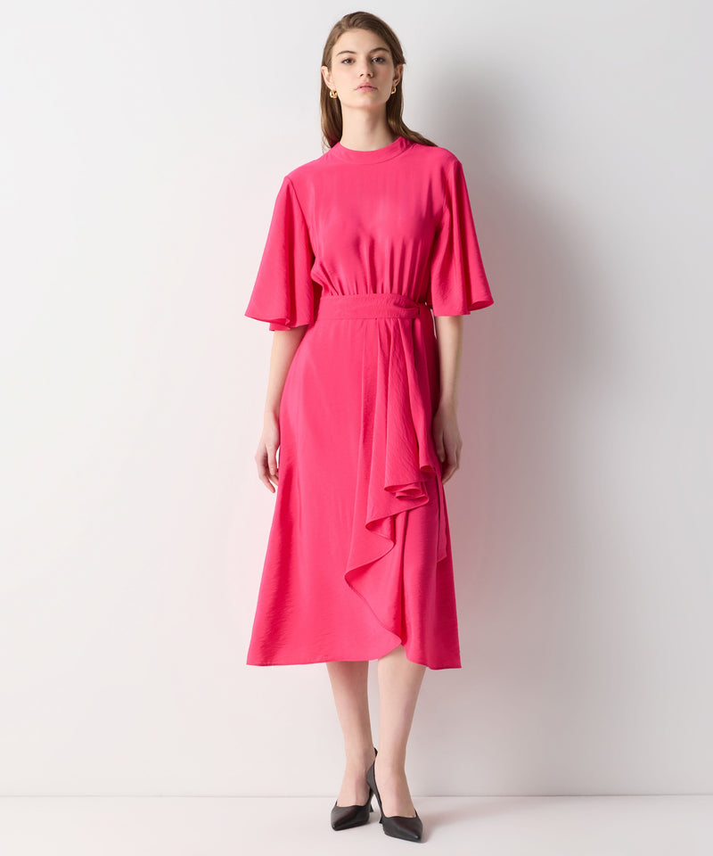 Ipekyol Asymmetric Flounce Dress Pink