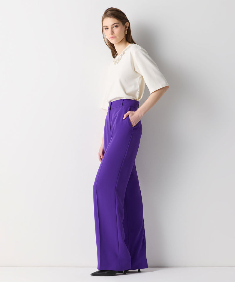 Ipekyol Loose Fit Solid Trousers Purple