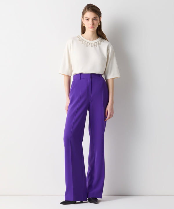 Ipekyol Loose Fit Solid Trousers Purple