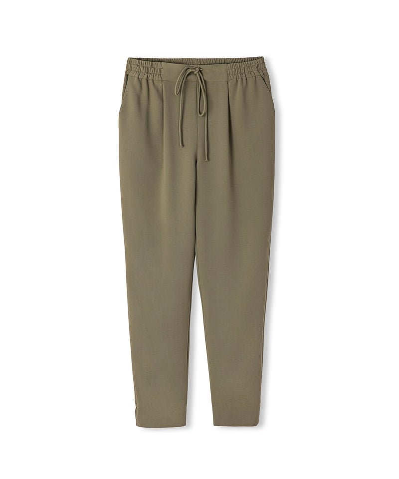 Ipekyol Trousers With Elastic Waist Khaki