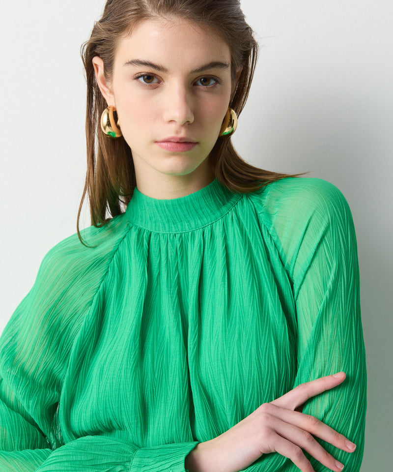 Ipekyol Textured Blouse Green