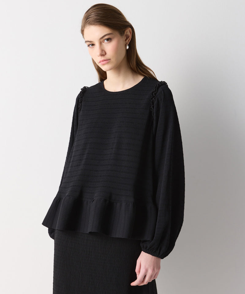 Ipekyol Ruffle Trim Blouse Black