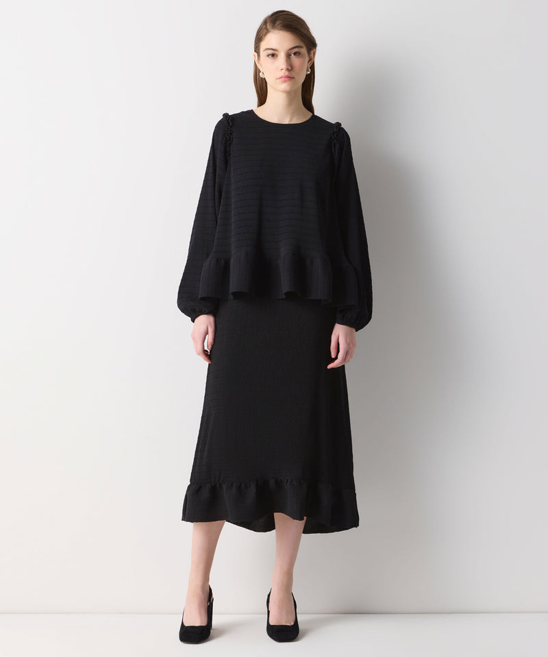 Ipekyol Ruffle Trim Blouse Black