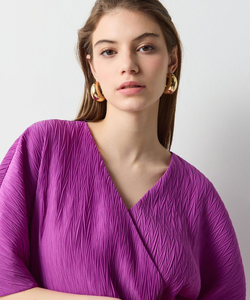 Ipekyol Textured Blouse Purple