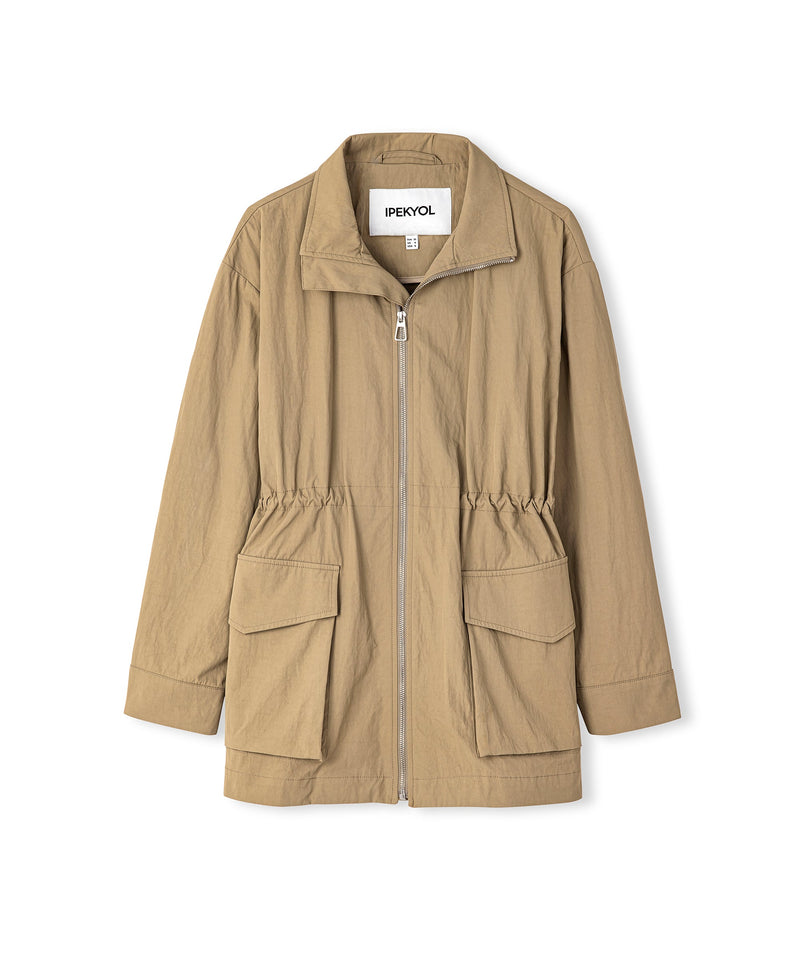 Ipekyol Coat With Adjustable Waist Pocket Khaki