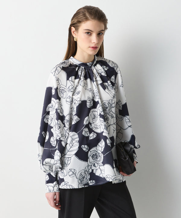 Ipekyol Floral Pattern Blouse Black