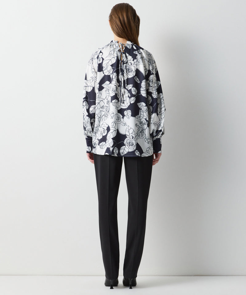 Ipekyol Floral Pattern Blouse Black