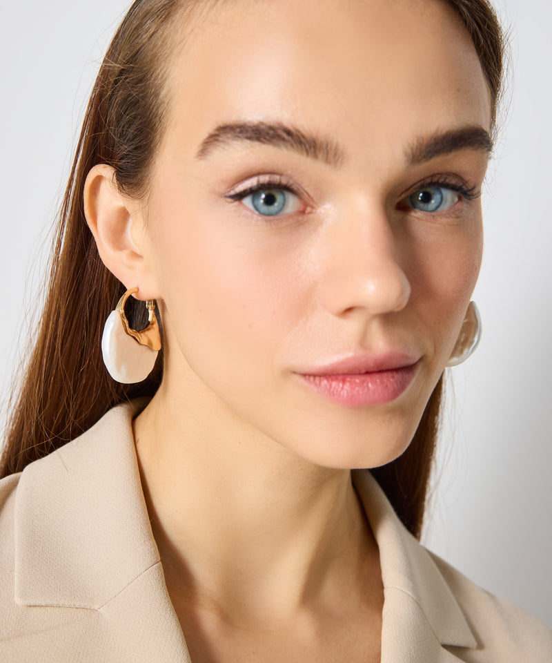 Ipekyol Amorphous Earrings With Stones Gold