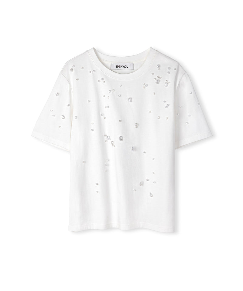 Ipekyol Beaded T-Shirt White