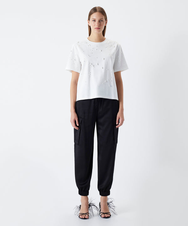 Ipekyol Beaded T-Shirt White