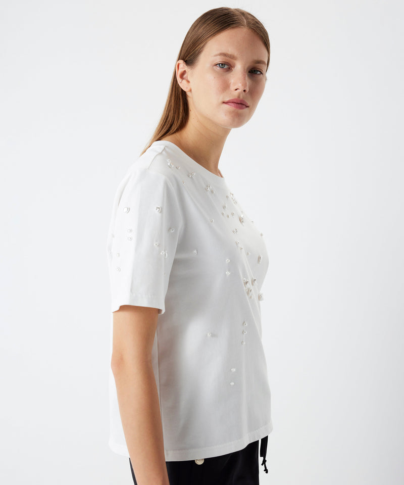 Ipekyol Beaded T-Shirt White