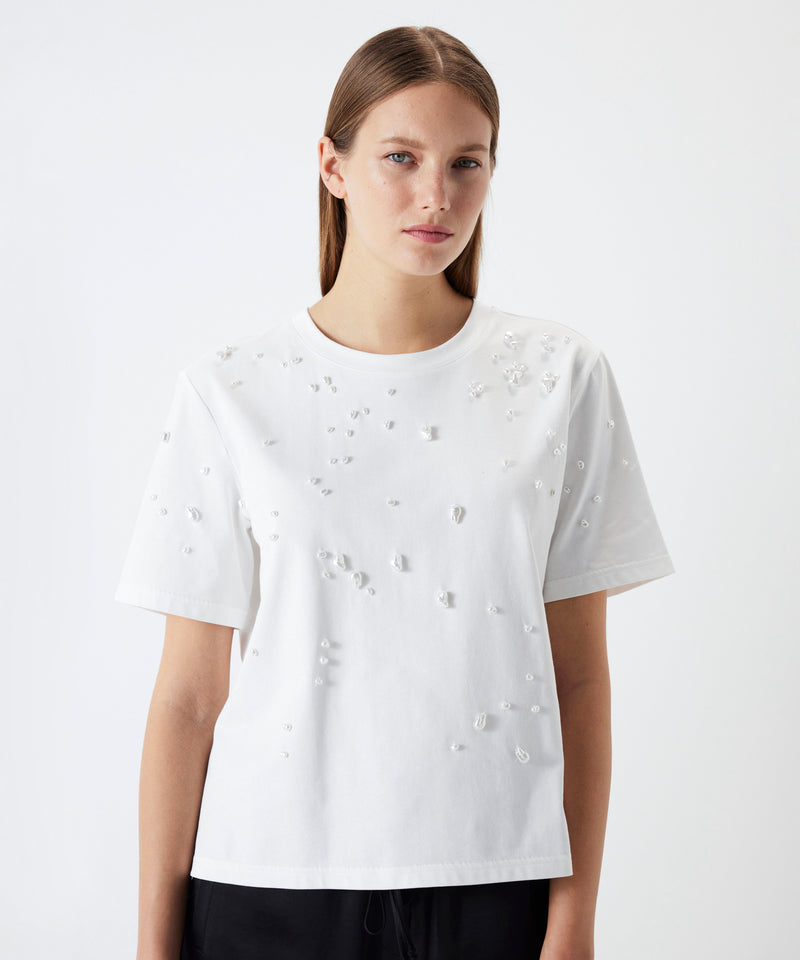 Ipekyol Beaded T-Shirt White