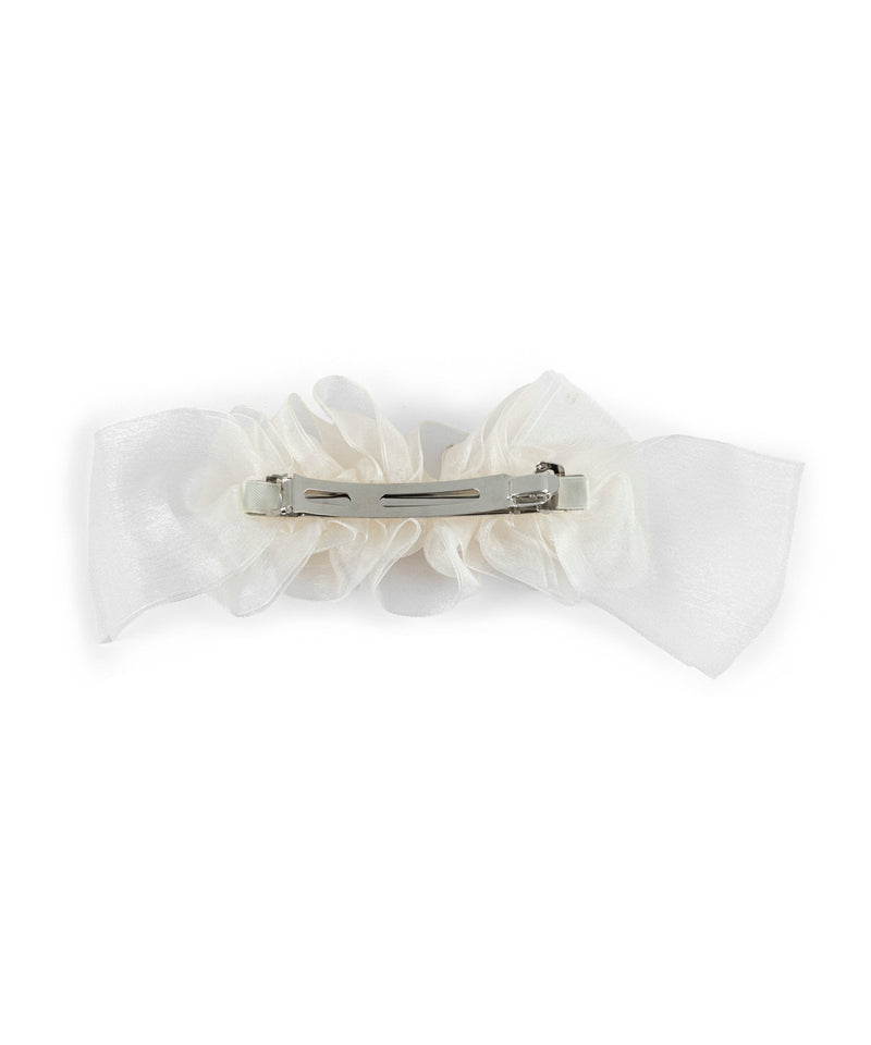 Ipekyol Embroidered Tulle Hair Accessory White