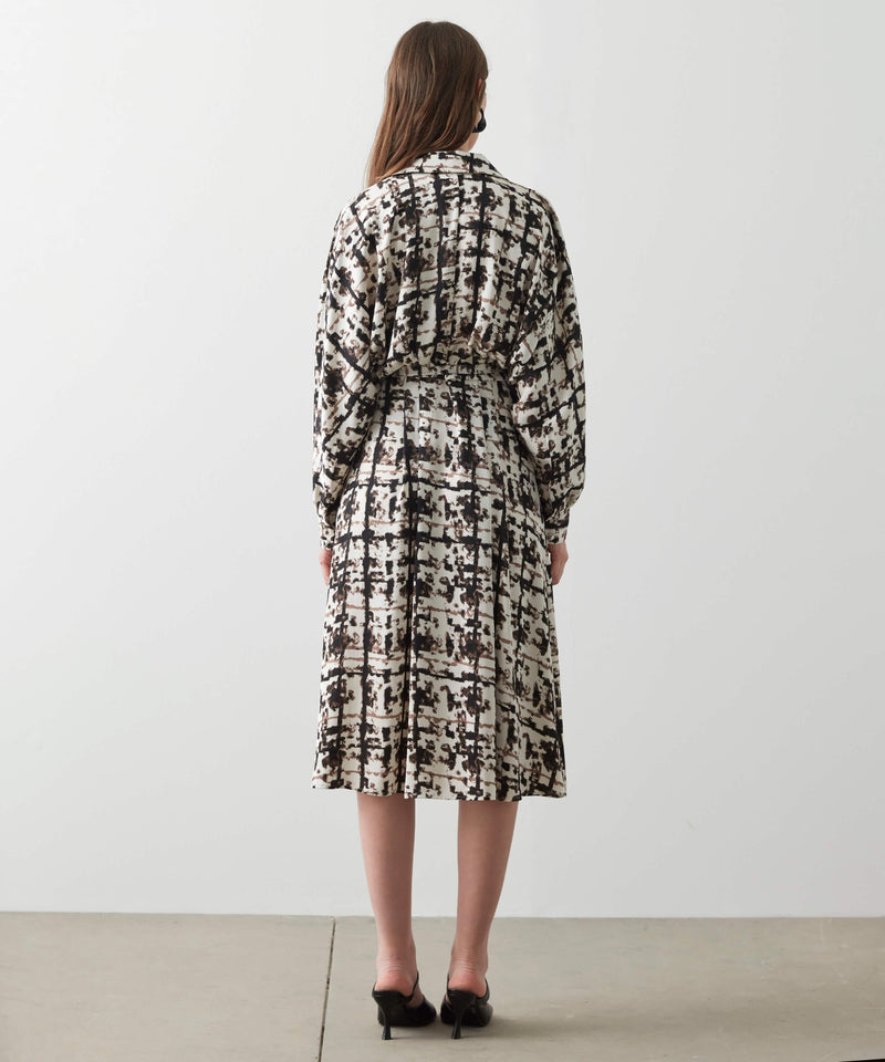 Ipekyol Patterned Wrap Detail Dress Oil