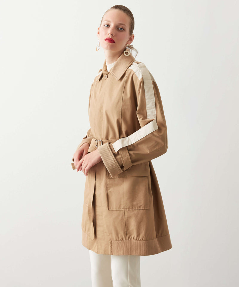 Ipekyol Color Block Trench Coat Natural