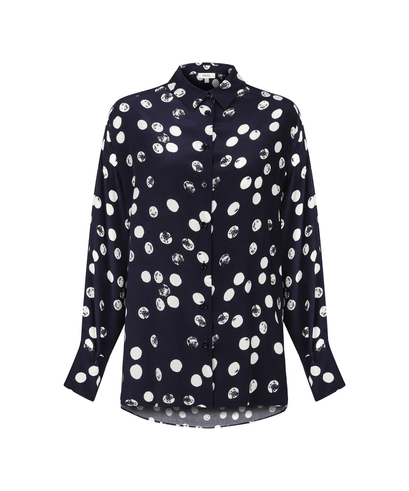 Ipekyol Polka Dot Shirt Navy