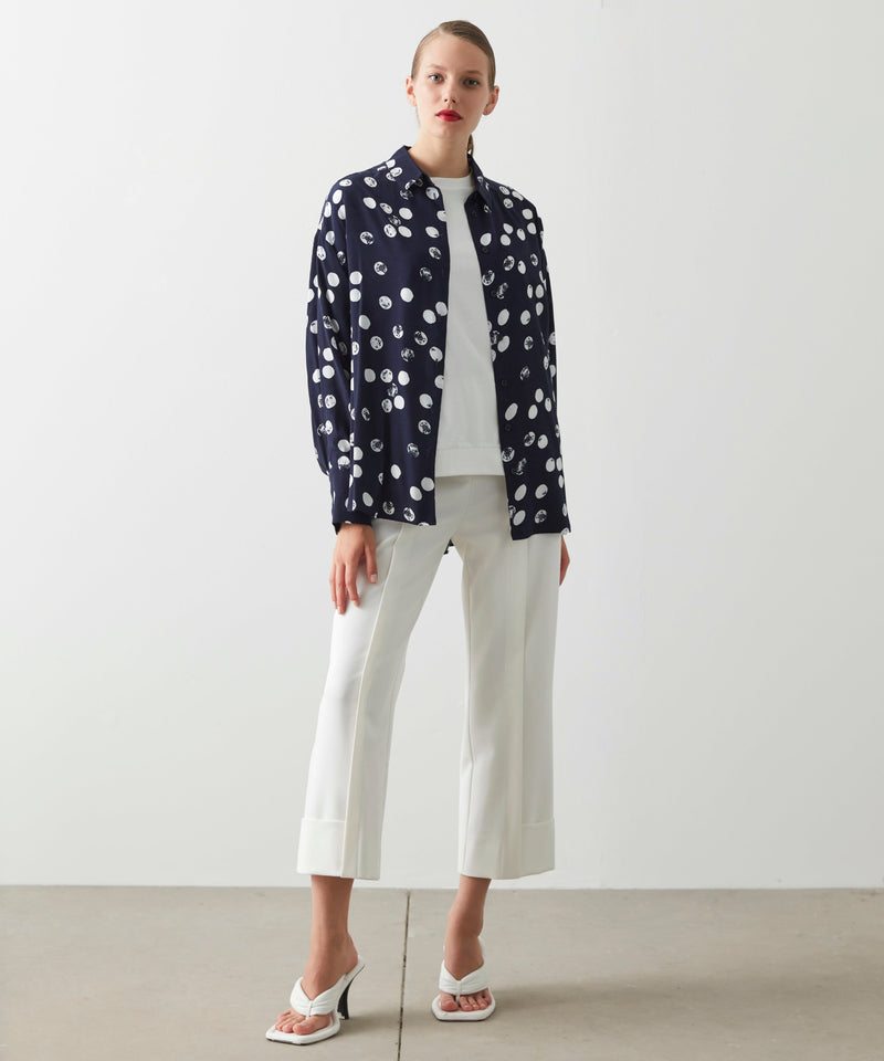 Ipekyol Polka Dot Shirt Navy