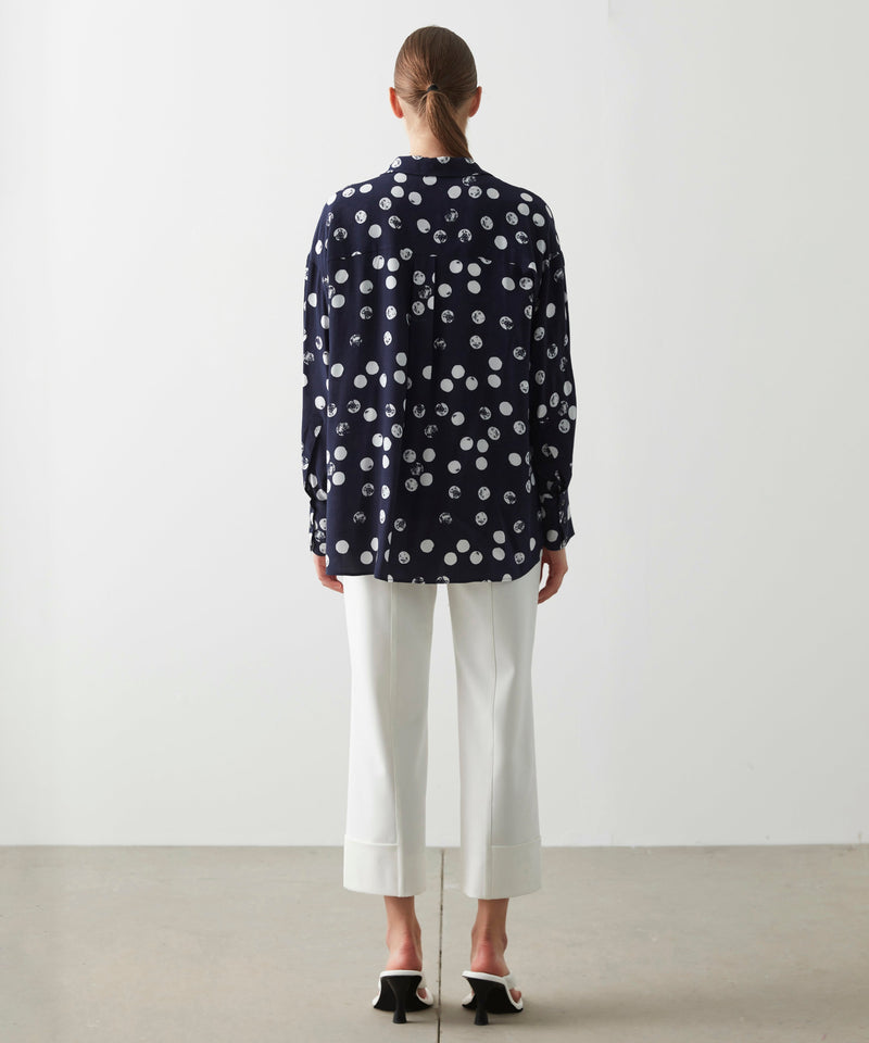 Ipekyol Polka Dot Shirt Navy