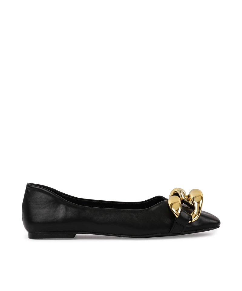 Ipekyol Chain Detail Flat Shoes Black
