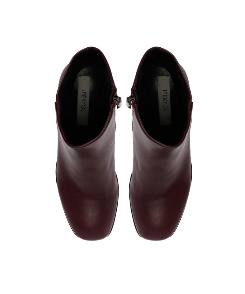 Ipekyol Pu Heeled Boots Bordeaux