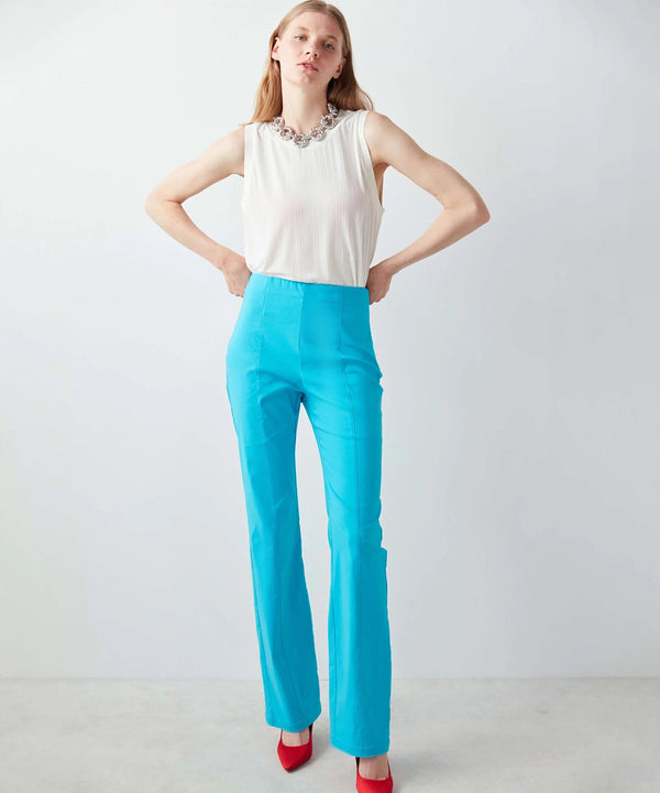 Ipekyol Solid High Waist Trouser Blue