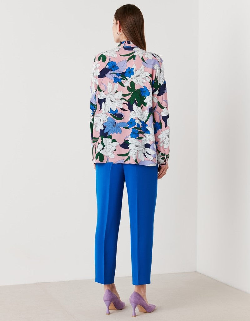 Ipekyol Multicolored Floral Printed Blouse Blue