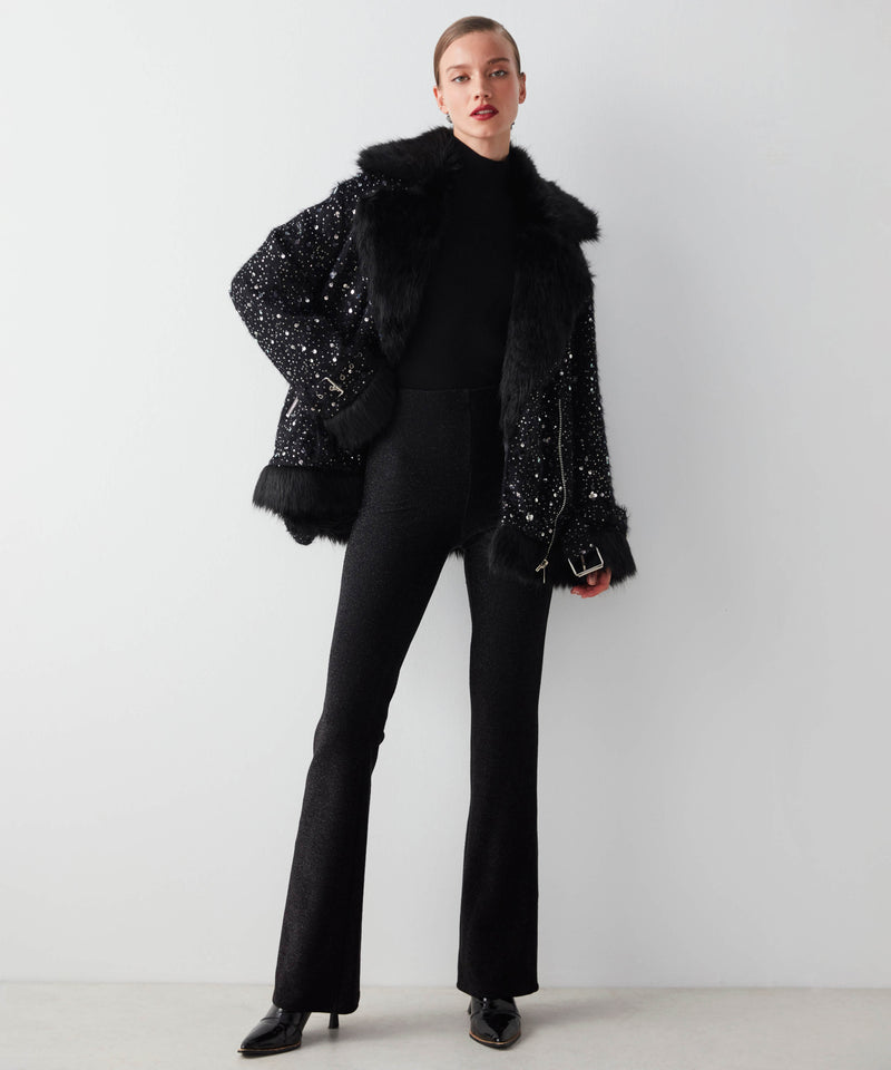 Ipekyol Allover Embellished Jacket Black