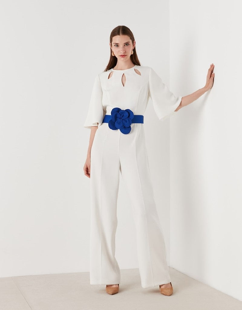 Ipekyol Cut Out Detailed Jumpsuit Off White