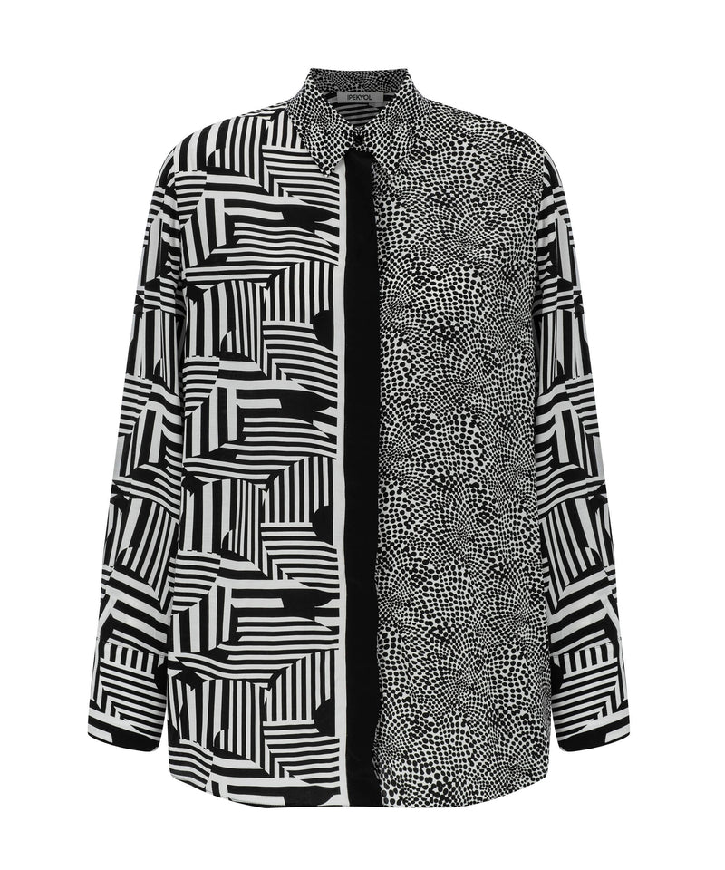 Ipekyol All Over Geometric Dot Printed Shirt Black