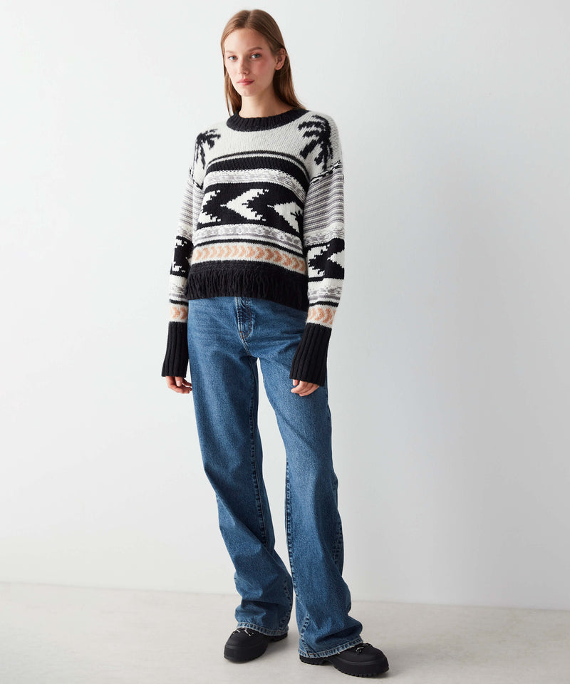 Ipekyol Patterned Knitwear With Tassel Black