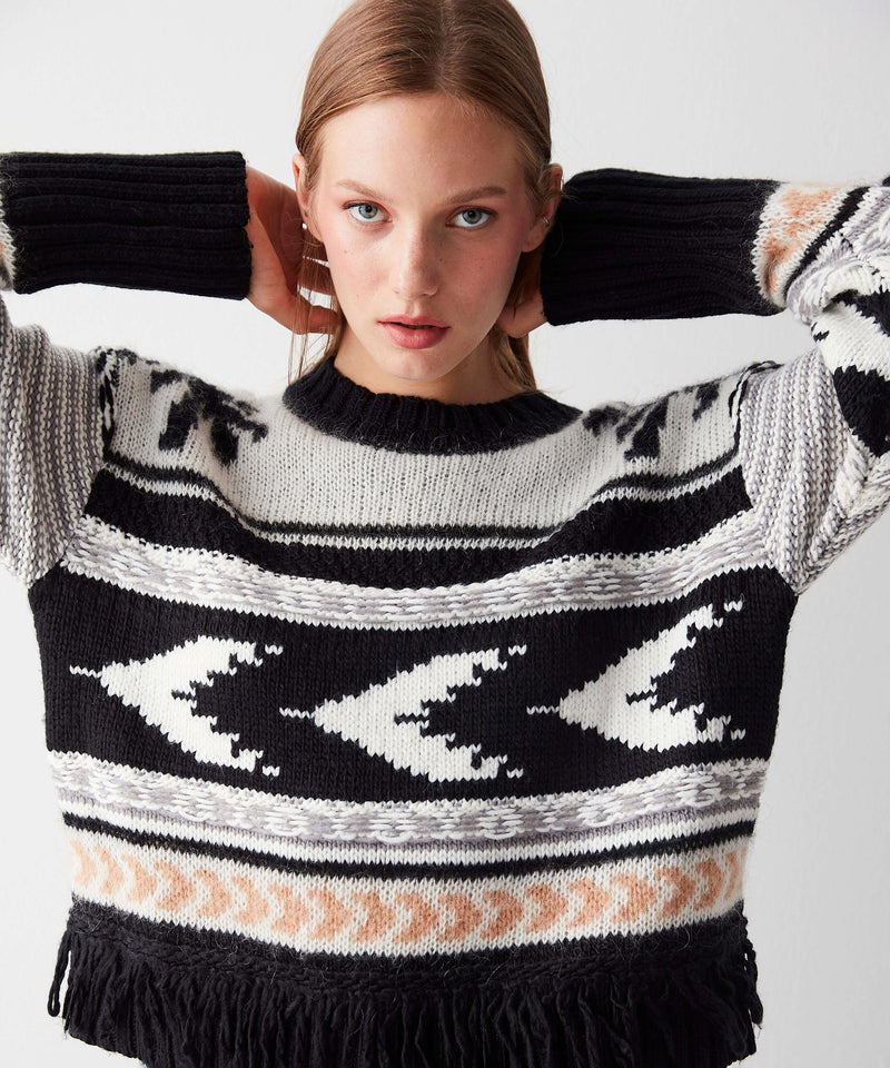 Ipekyol Patterned Knitwear With Tassel Black