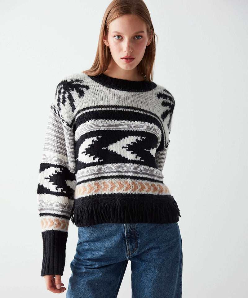 Ipekyol Patterned Knitwear With Tassel Black