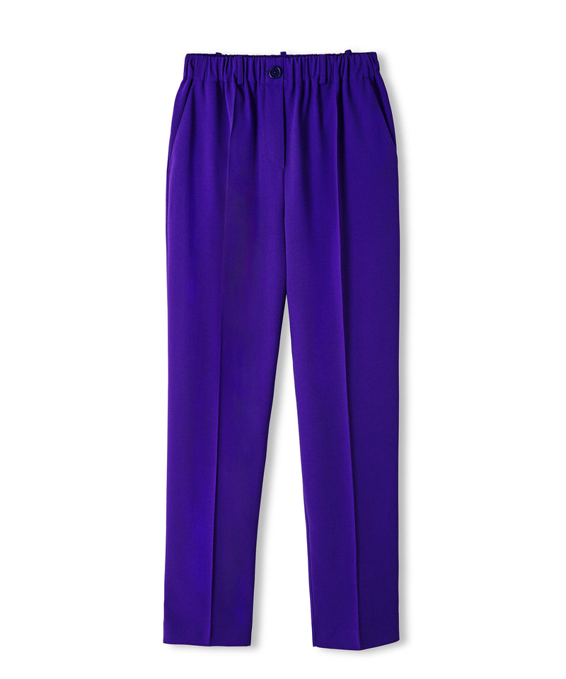 Ipekyol Draped Detailed Solid Trousers Purple