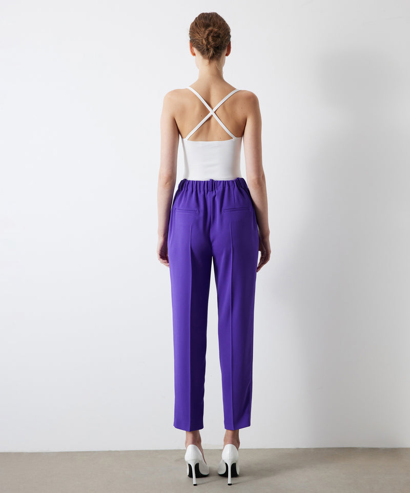 Ipekyol Draped Detailed Solid Trousers Purple