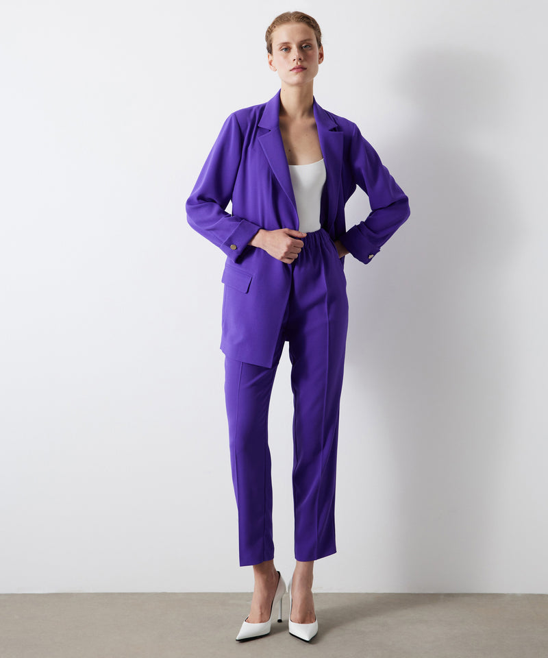 Ipekyol Long Sleeve Flowy Blazer Purple