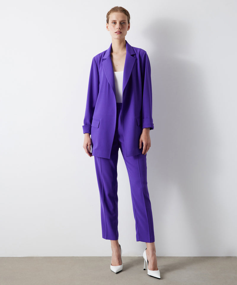 Ipekyol Long Sleeve Flowy Blazer Purple