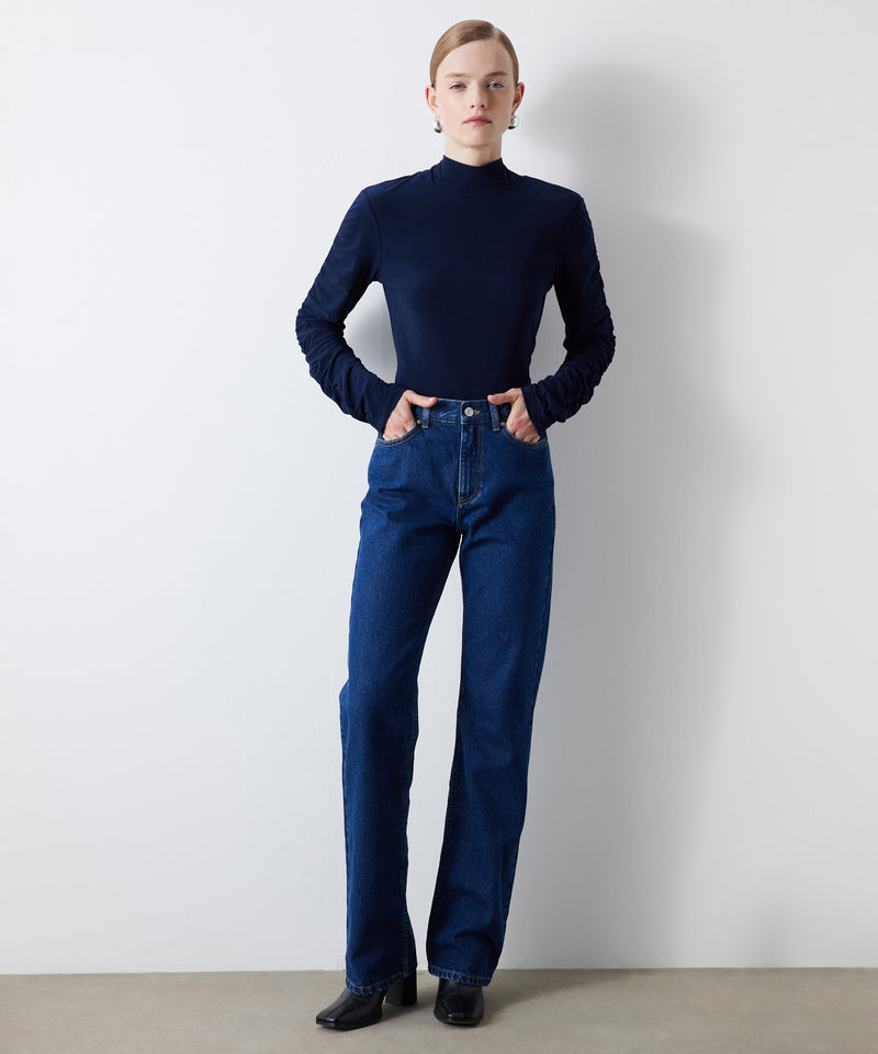 Ipekyol Mom Fit Denim Trousers Dark Indigo