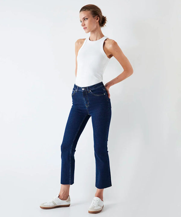 Ipekyol Cropped Flare Fit Jeans Dark Indigo