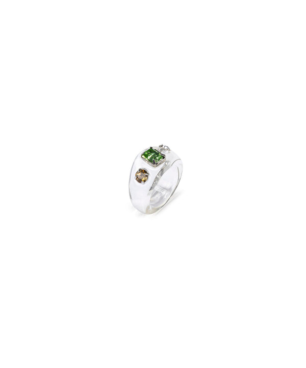 Ipekyol Shiny Stone Ring White