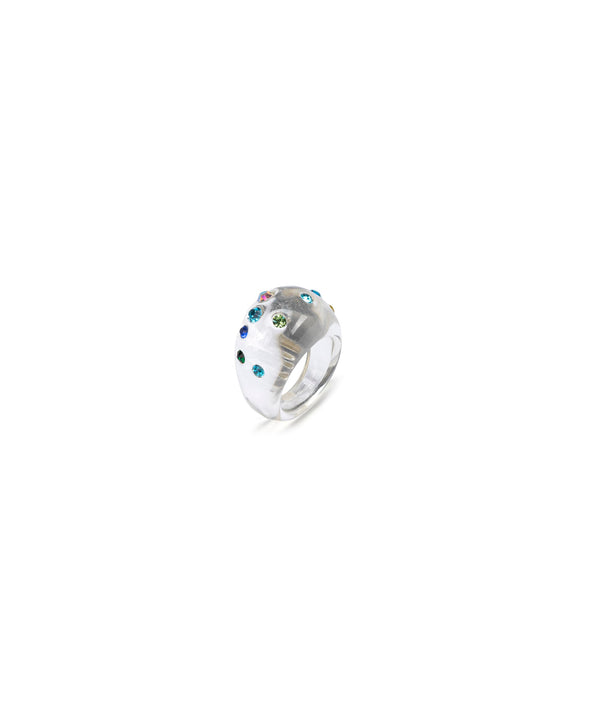 Ipekyol Shiny Stone Ring White