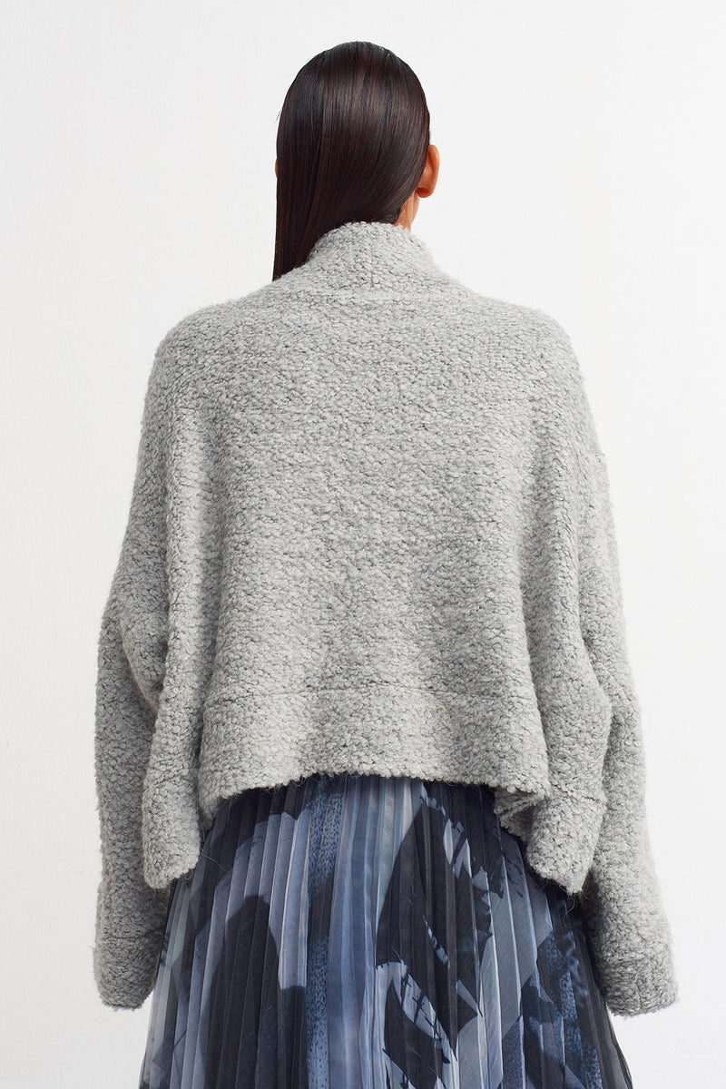 Nu Double Pocket Sweater Light Grey