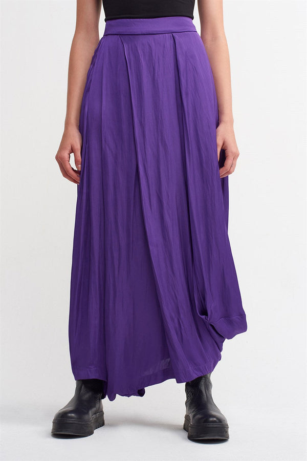 Nu  Asymmetrical Harem Trouser Royal Purple