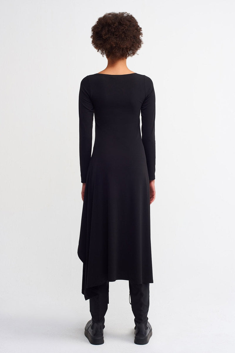 Nu  Basic Midi Dress Black