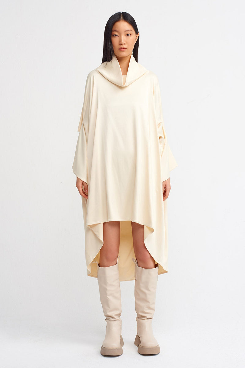 Nu Oversize Draped Dress Natural