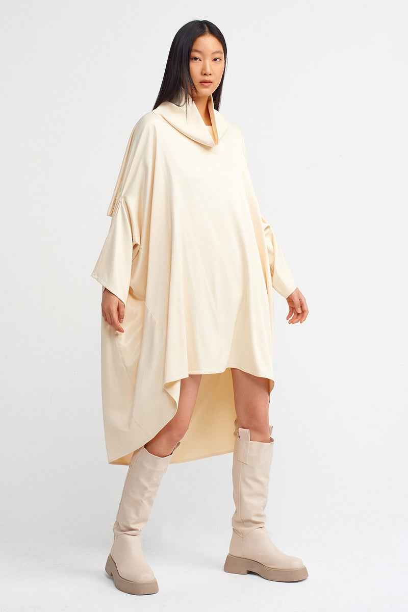 Nu Oversize Draped Dress Natural