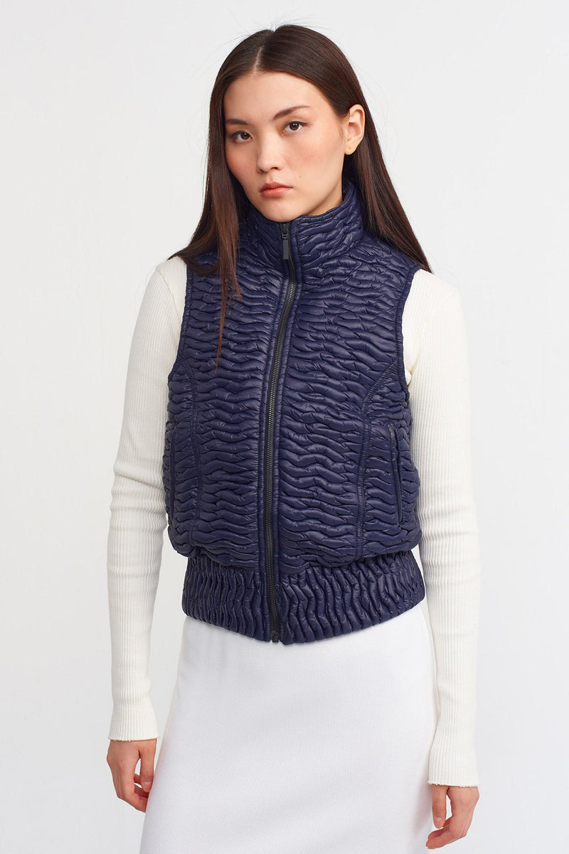 Nu Quilted Jacket Vest Blue